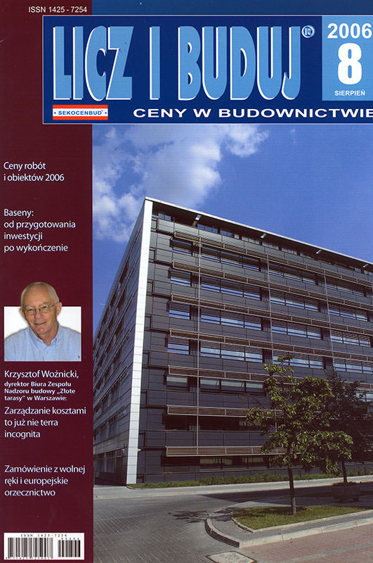 Licz i Buduj, nr 9/2006 – okładka